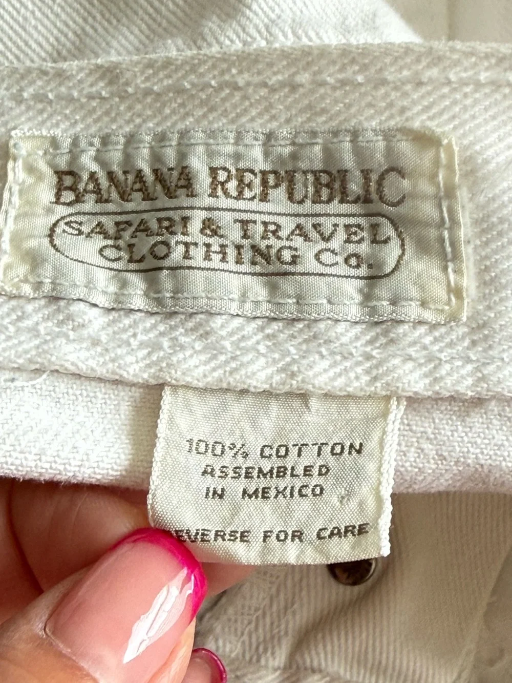 VTG Banana Republic Safari & Travel Co Womens 28 x 8.5